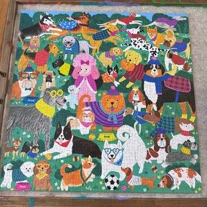 Mudpuppy Doggone Days Colorful Dog 500 piece Puzzle